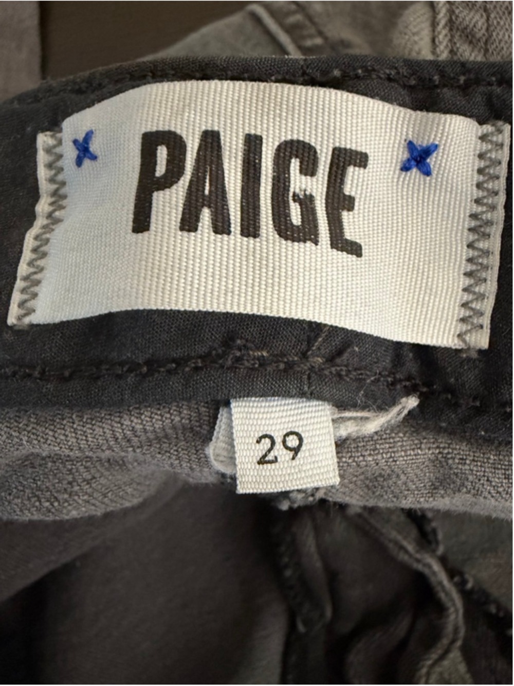 PAIGE Skyline Ankle Peg Jeans Gray Wash Size 29 - Picture 5 of 9